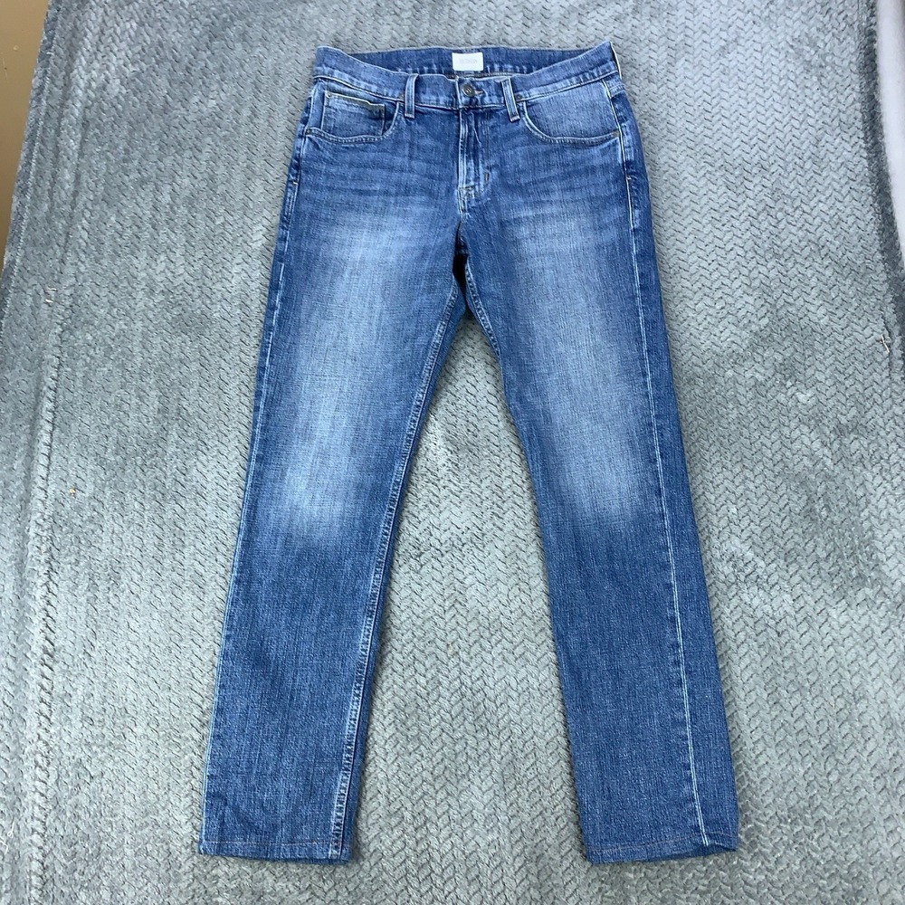 Hudson Blake SLIM Straight Jeans Men's Size 33 (Measures 33x30) Blue Stretch